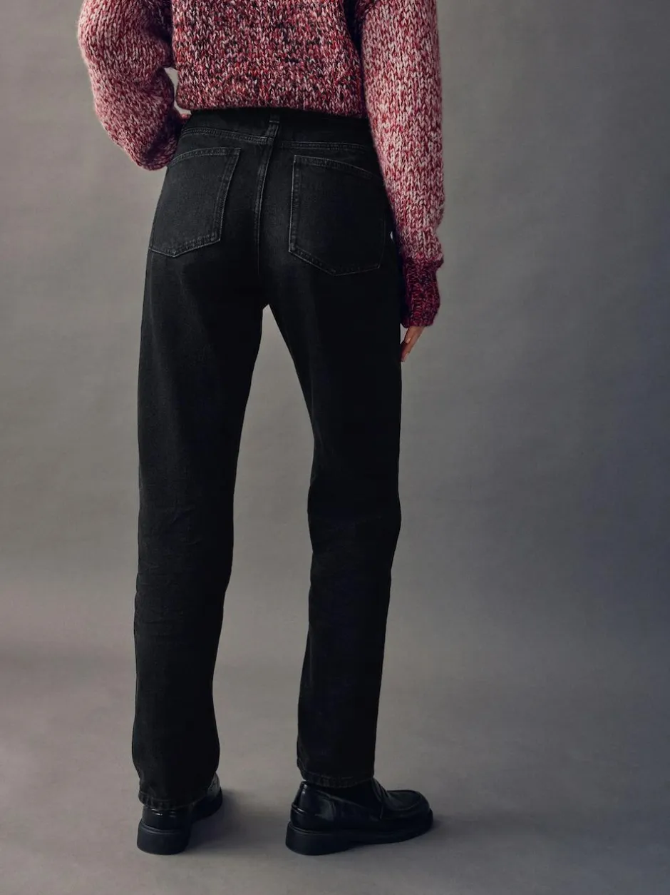Next Straight Leg Jeans Black Sale