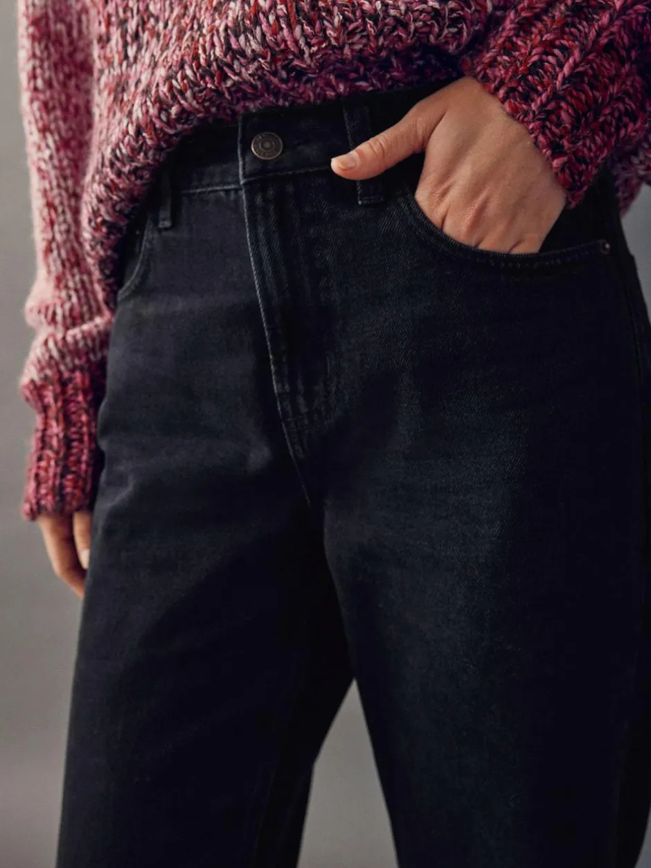 Next Straight Leg Jeans Black Sale