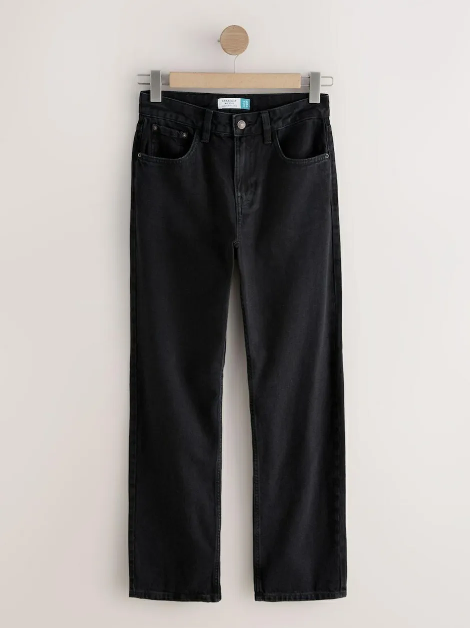 Next Straight Leg Jeans Black Sale