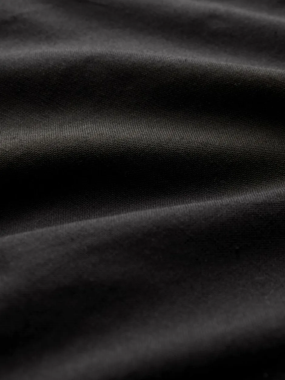 Next Black Stretch Oxford Long Sleeve Shirt New