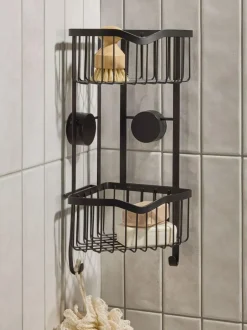Next Black Suction Corner Shower Caddy Sale