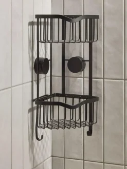 Next Black Suction Corner Shower Caddy Sale