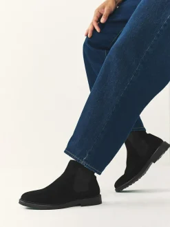 Next Suede Chelsea Boots Black Best