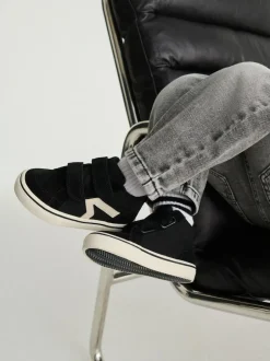 Next Suede Touch Fastening High Top Trainers Black Sale