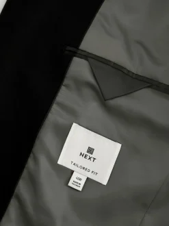 Next Black Tailored Fit Tailored Fit Wool Blend Motionflex Suit Jacket Sale
