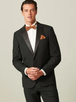 Next Black Tailored Fit Tuxedo Suit Jacket