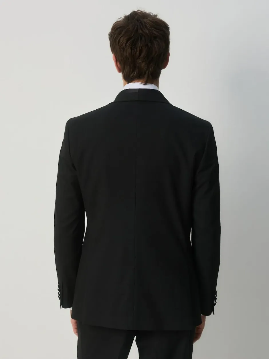 Next Black Tailored Fit Tuxedo Suit Jacket