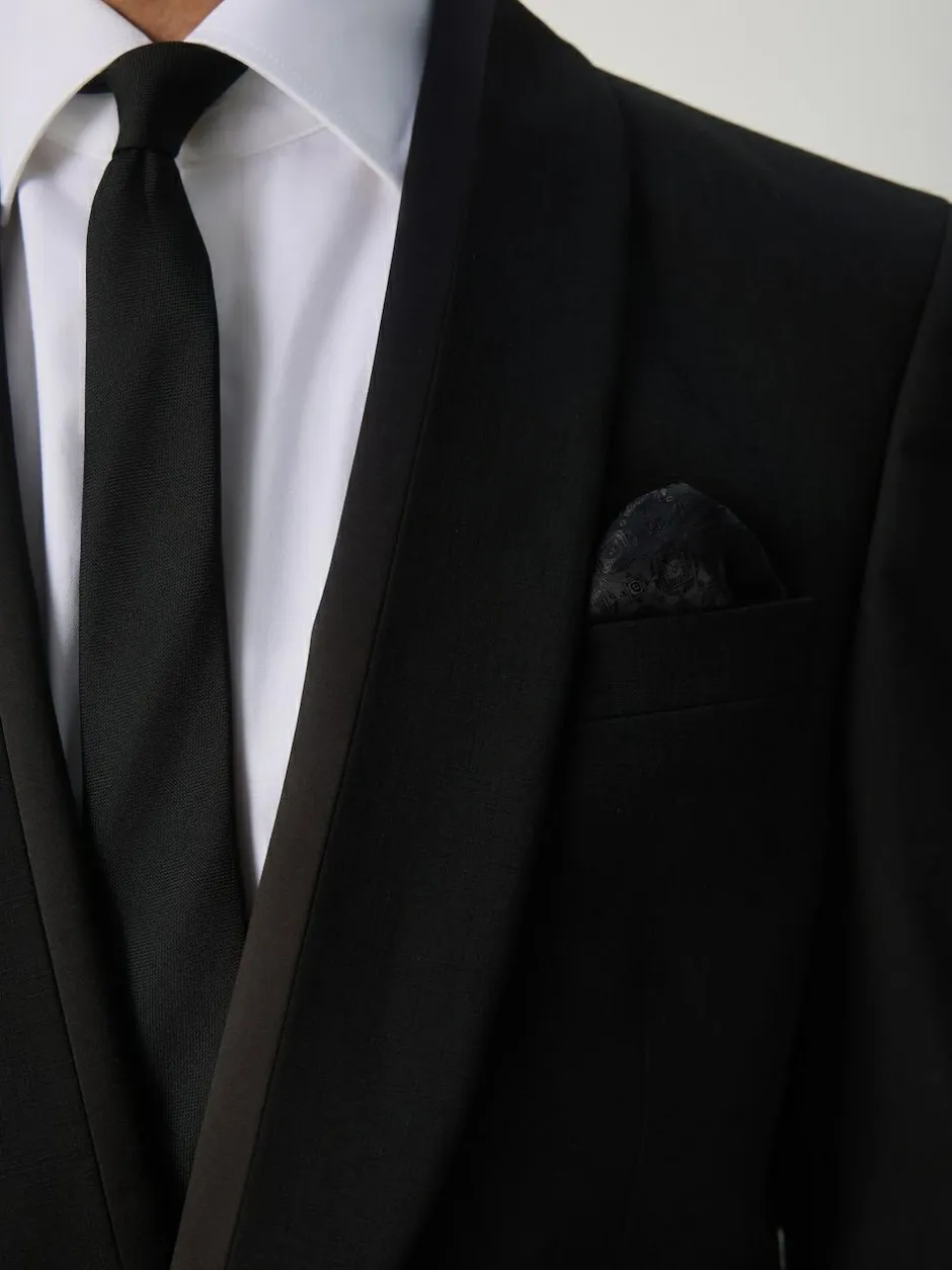 Next Black Tailored Fit Tuxedo Suit Jacket