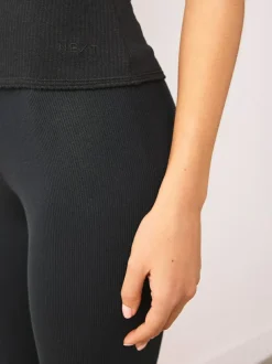 Next Thermal Maximum Warmth Cosy Ribbed Vest Black Hot