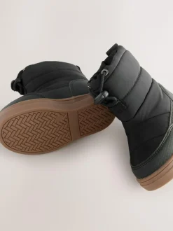 Next Black Thermal Thinsulate™ Lined Quilted Water Resistant Boots New