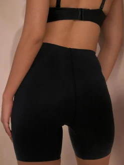 Next Thigh Smoother Short Shaping Tummy Control Premium Cotton Blend Knickers Black Sale