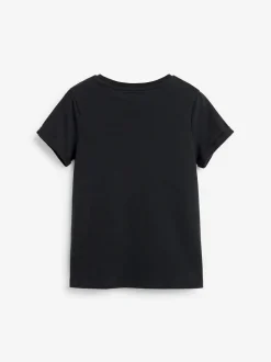 Next Black T-Shirt (3-16yrs) Discount