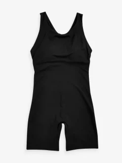 Next Tummy Control Unitard Swimsuit Black New
