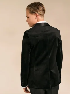 Next Velvet Blazer (3-16yrs) Black Outlet
