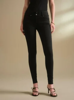 Next Lift Slim And Shape Skinny Jeans Black Wash Hot