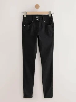 Next Lift Slim And Shape Skinny Jeans Black Wash Hot