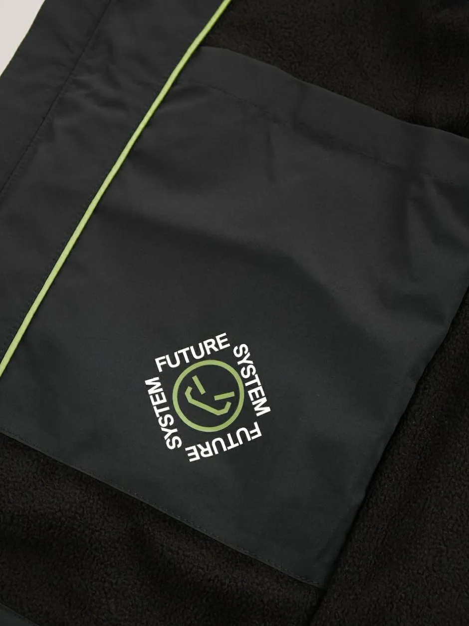 Next Black Waterproof Fleece Lined Hooded Jacket (3-16yrs) Best