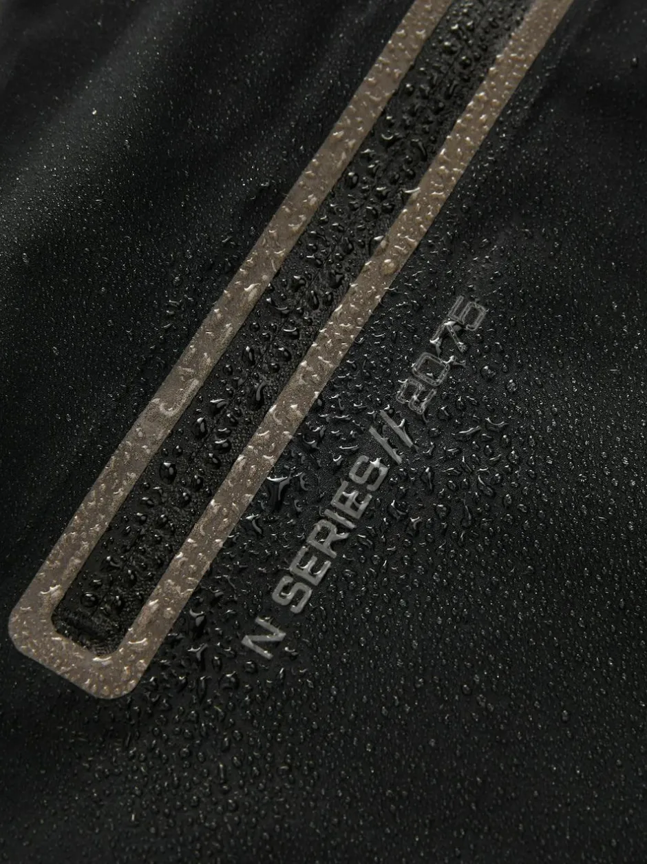 Next Black Waterproof Fleece Lined Hooded Jacket (3-16yrs) Best