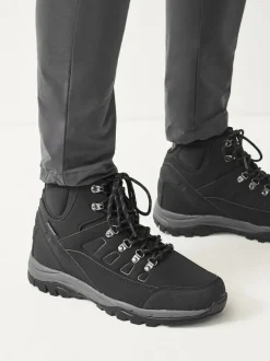 Next Waterproof Walking Boots Black Sale