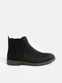 Next Waxy Leather Chelsea Boots Black Best
