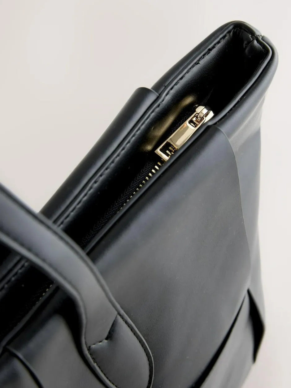 Next Black Weave Shoulder Bag Outlet