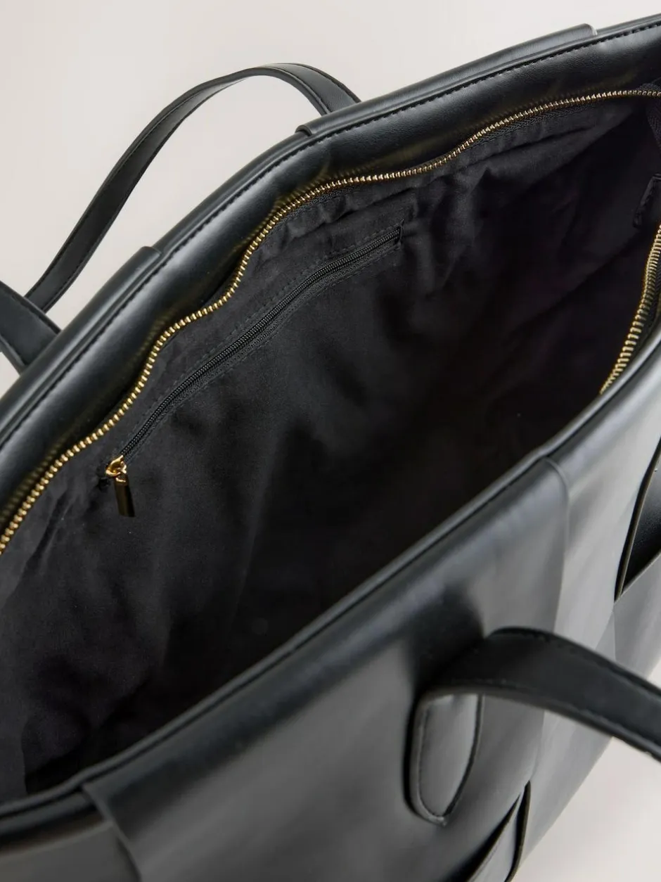 Next Black Weave Shoulder Bag Outlet