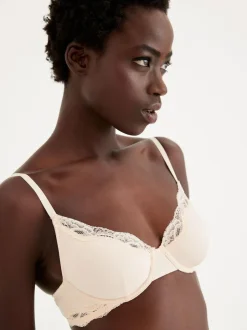 Next Black/ White/Pastel Rose Nude Non Pad Balcony Cotton Blend Ultimate Comfort Bras 3 Pack Hot