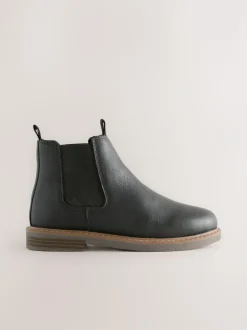 Next Wide Fit (G) Leather Chelsea Boots Black Best