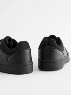 Next Black Wide Fit (G) School Lace-Up Shoes