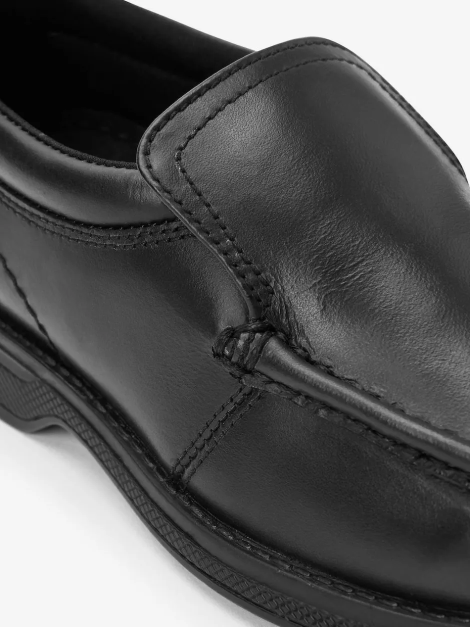 Next Black Wide Fit (G) School Leather Loafer Shoes Online