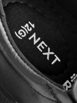 Next Black Wide Fit (G) Slip On Leather Loafer School Shoes Discount