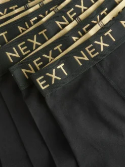 Next Black with Gold Waistband Trunks 10 Pack (1.5-16yrs) Online