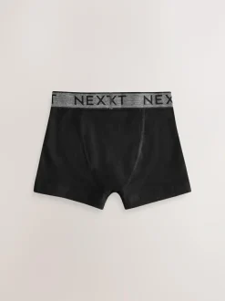 Next Black with Grey Waistband Trunks 10 Pack (1.5-16yrs) Clearance