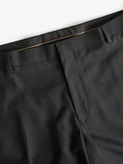 Next Black with Tape Detail Tailored Fit Tuxedo Suit Trousers New