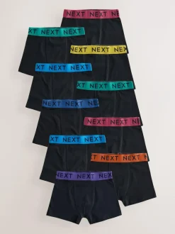 Next Black with Varsity Waistband Trunks 10 Pack (1.5-16yrs) Discount