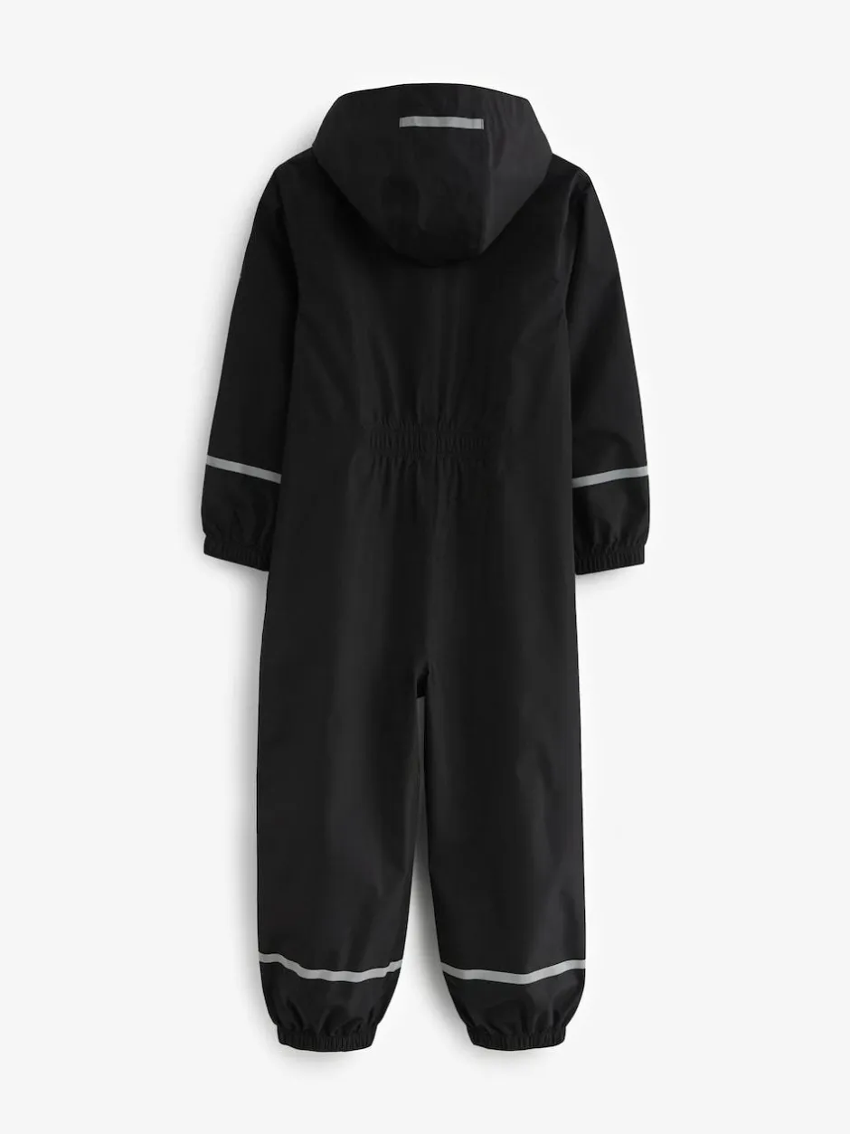 Next Zip Hooded Waterproof Puddlesuit (12mths-10yrs) Black Discount