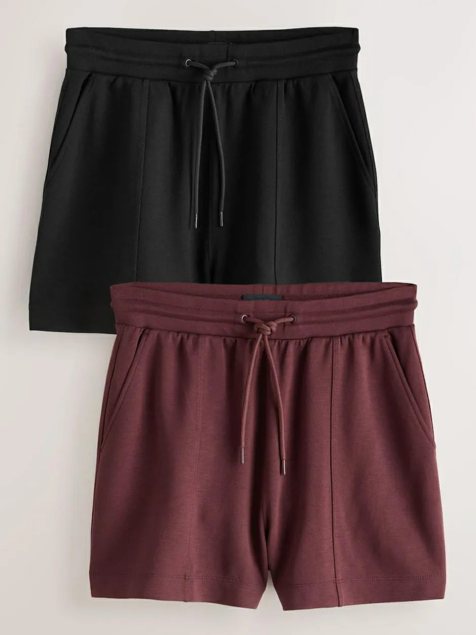 Next Black/Berry Jersey Shorts 2 Pack Best