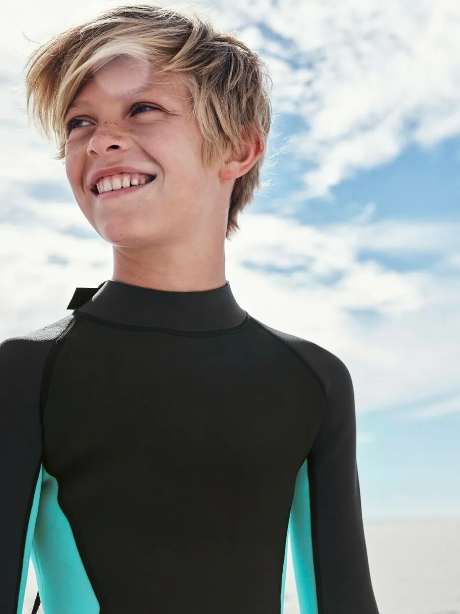 Next Wetsuit (1-16yrs) Black/Blue Long Sleeve Hot