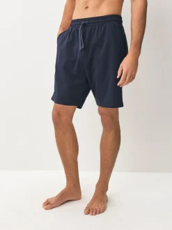 Next Loopback Soft Touch 5 Pack Joggers Shorts Black/Blue/Grey Outlet