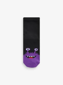 Next Cotton Rich Socks 10 Pack Black/Bright Monsters Best