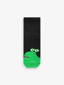 Next Cotton Rich Socks 10 Pack Black/Bright Monsters Best