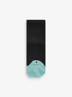 Next Cotton Rich Socks 10 Pack Black/Bright Monsters Best