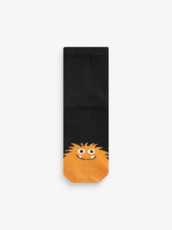 Next Cotton Rich Socks 10 Pack Black/Bright Monsters Best