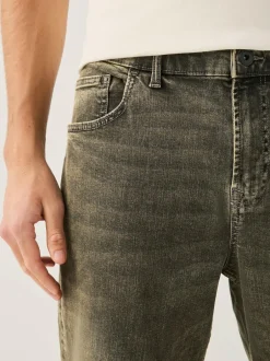 Next Black/Brown Single Straight Fit Classic Stretch Jeans Clearance