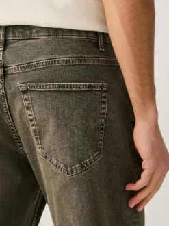 Next Black/Brown Single Straight Fit Classic Stretch Jeans Clearance