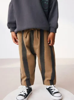 Next Black/Brown Single Sweatshirt And Stripe Joggers Set (3mths-7yrs) Sale