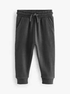 Next Soft Touch Joggers 3 Pack (3mths-7yrs) Black/Charcoal/Grey Online