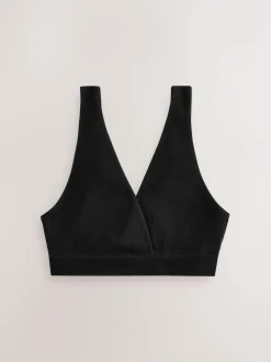 Next Black/Cream Seamless Non Wire Nursing Ultimate Comfort Bras 2 Pack New