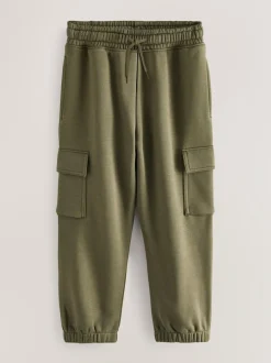Next Regular Fit Cargo Joggers 2 Pack (3-16yrs) Black/Green Discount