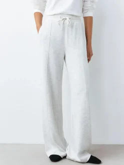 Next Black/Grey Jersey Wide Leg Joggers 2 Pack New